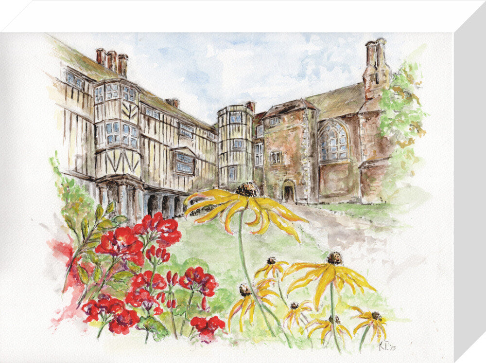 Queens' College Cambridge, Cloisters Court - Art Print
