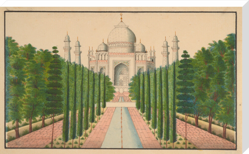 The Taj Mahal and Gardens (stretched canvas, extra large, unframed)