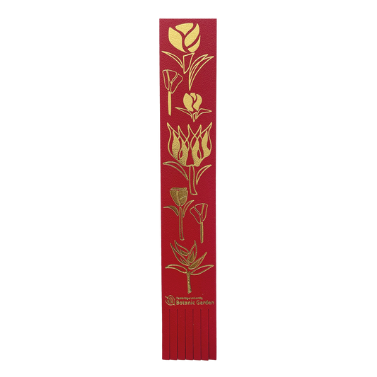 Gold Embossed Tulips - Bookmark