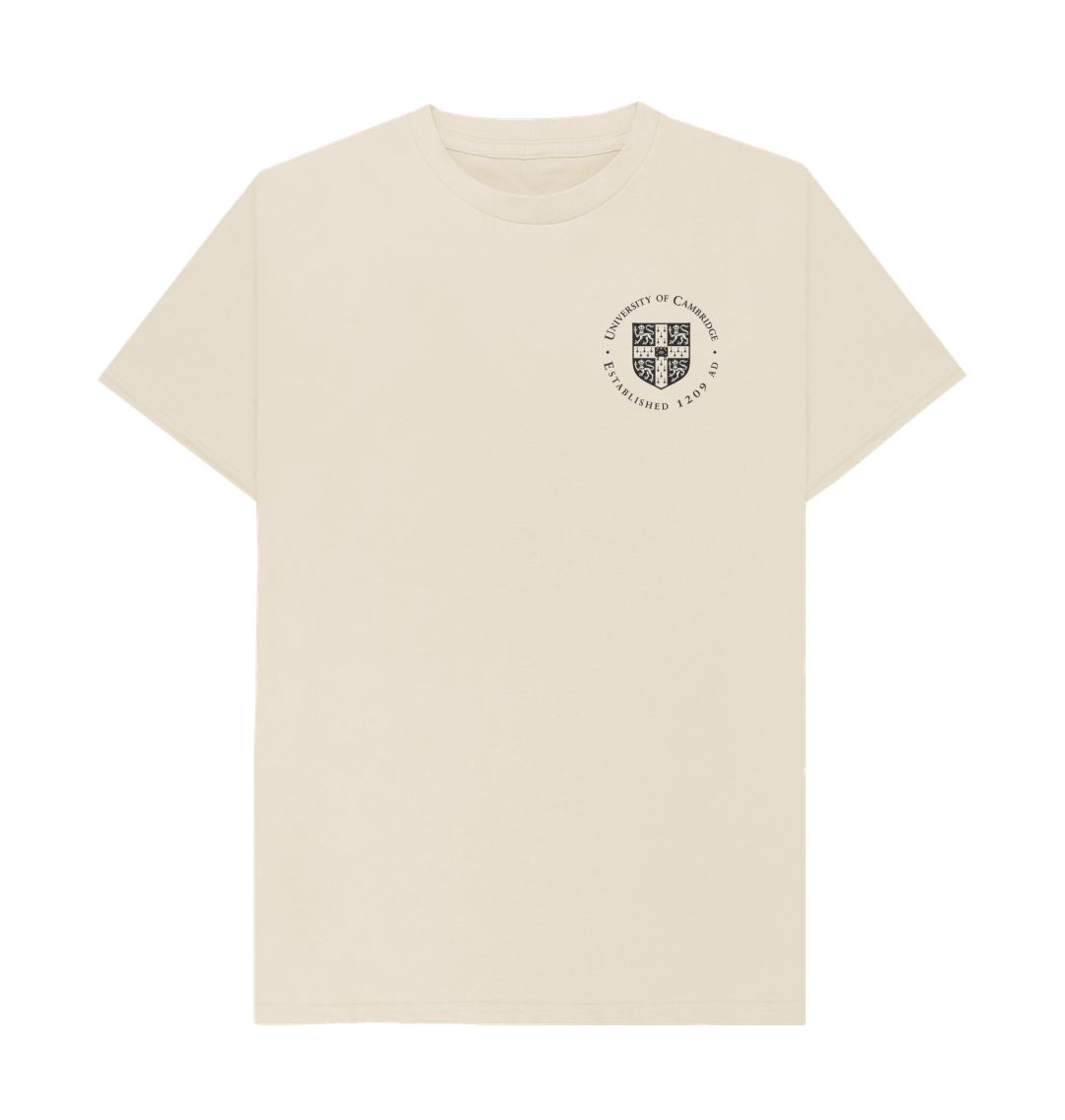 Oat Men's University of Cambridge Crew Neck Tee, Small Shield