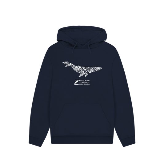 Whale Collage on Petrol Blue - Hoody