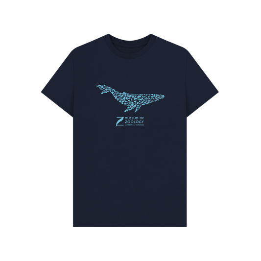 Whale Collage on Navy Blue - T-shirt