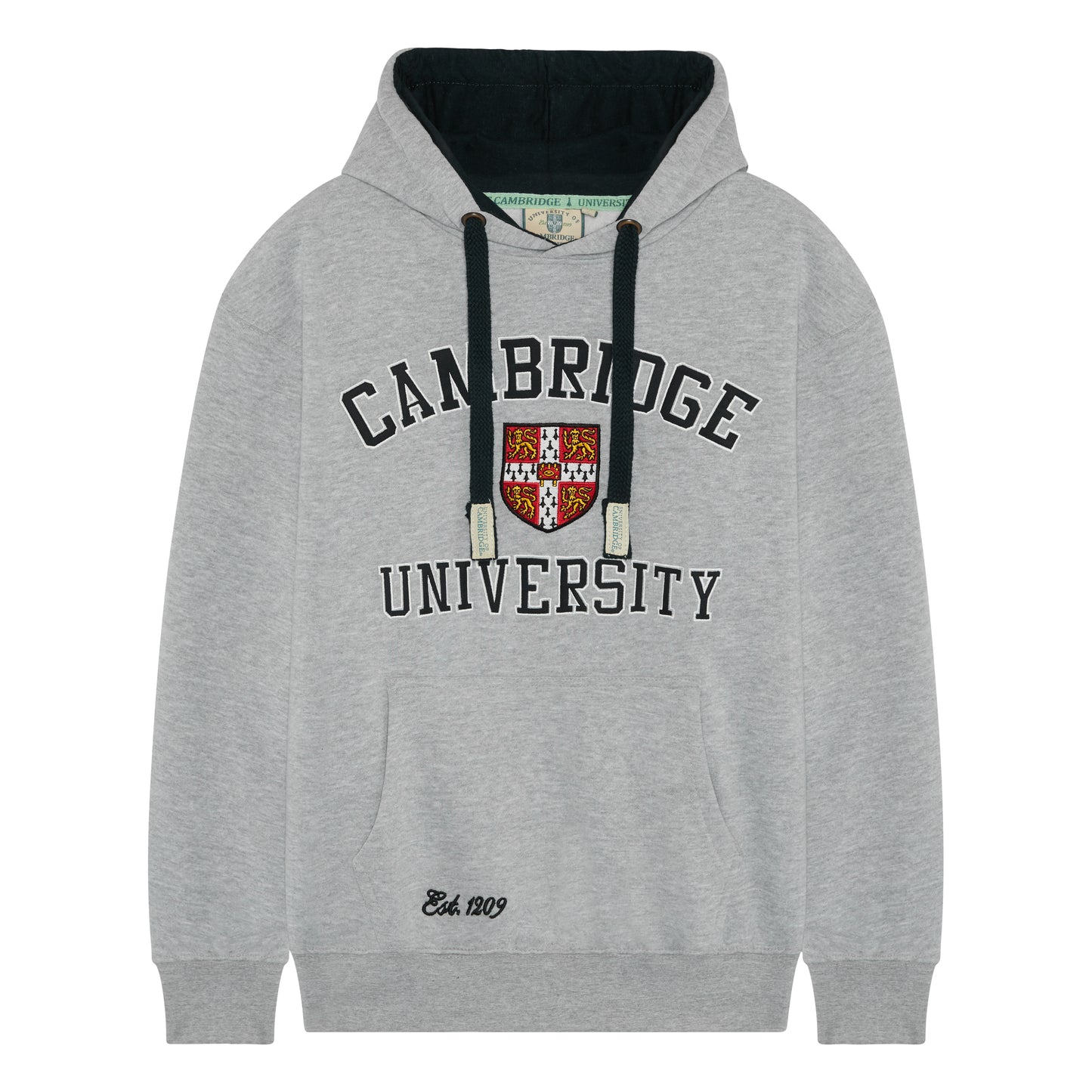 Cambridge University Applique Pullover Hood - Grey/Navy