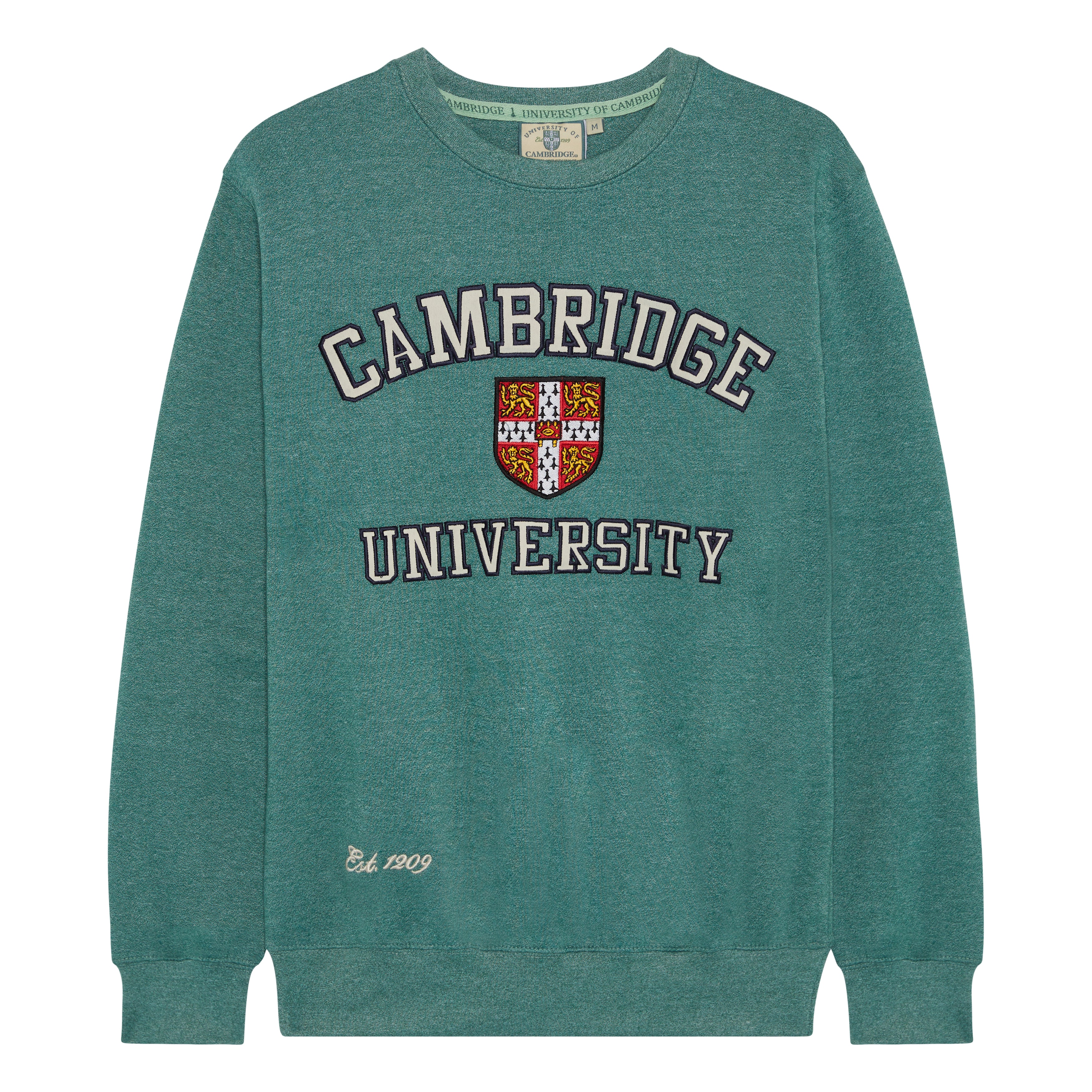 Cambridge University Applique Sweatshirt Green Marl