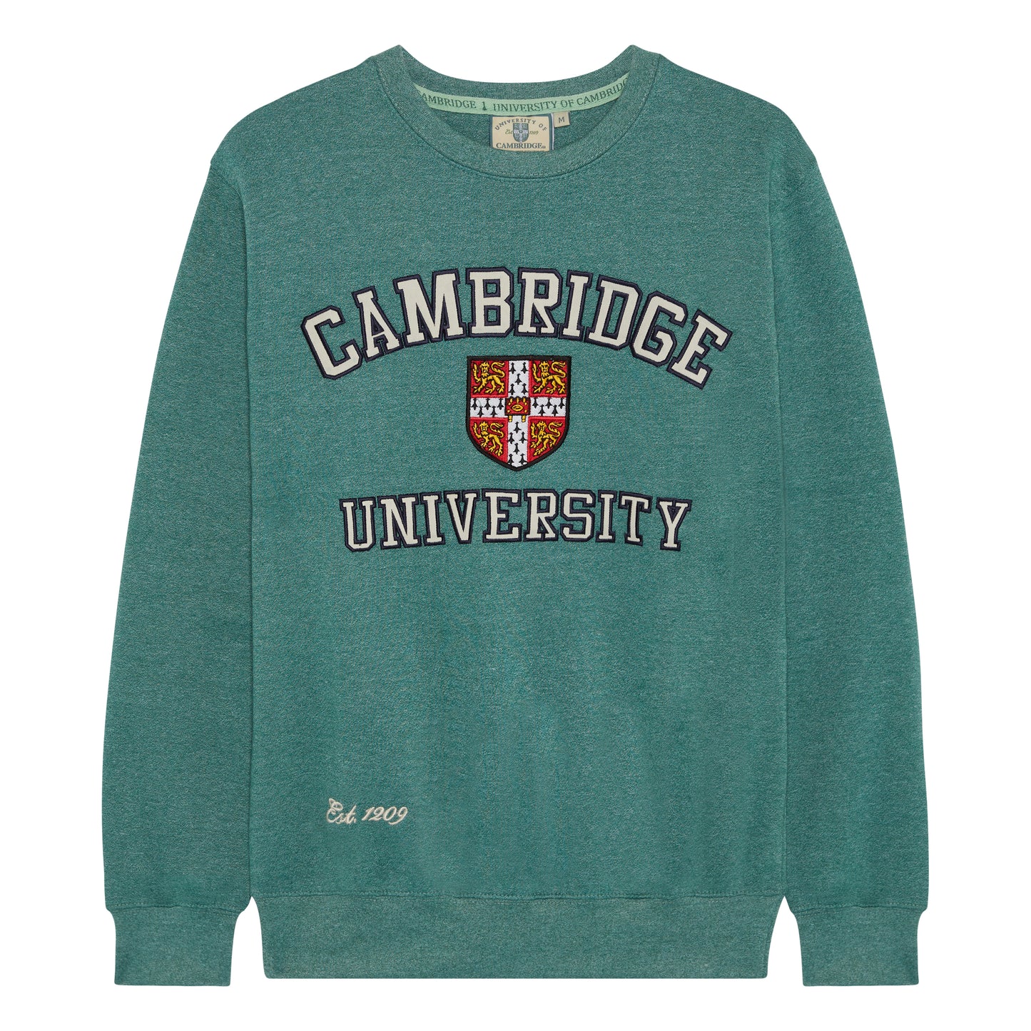 Cambridge University Applique Sweatshirt - Green Marl