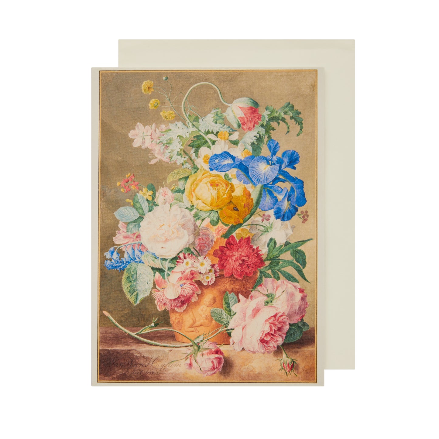 English Garden Flowers - Greeting card