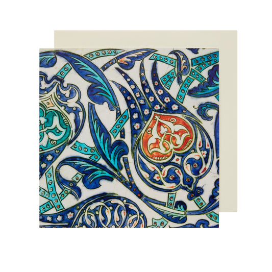 Iznik tulip tile - Greetings card