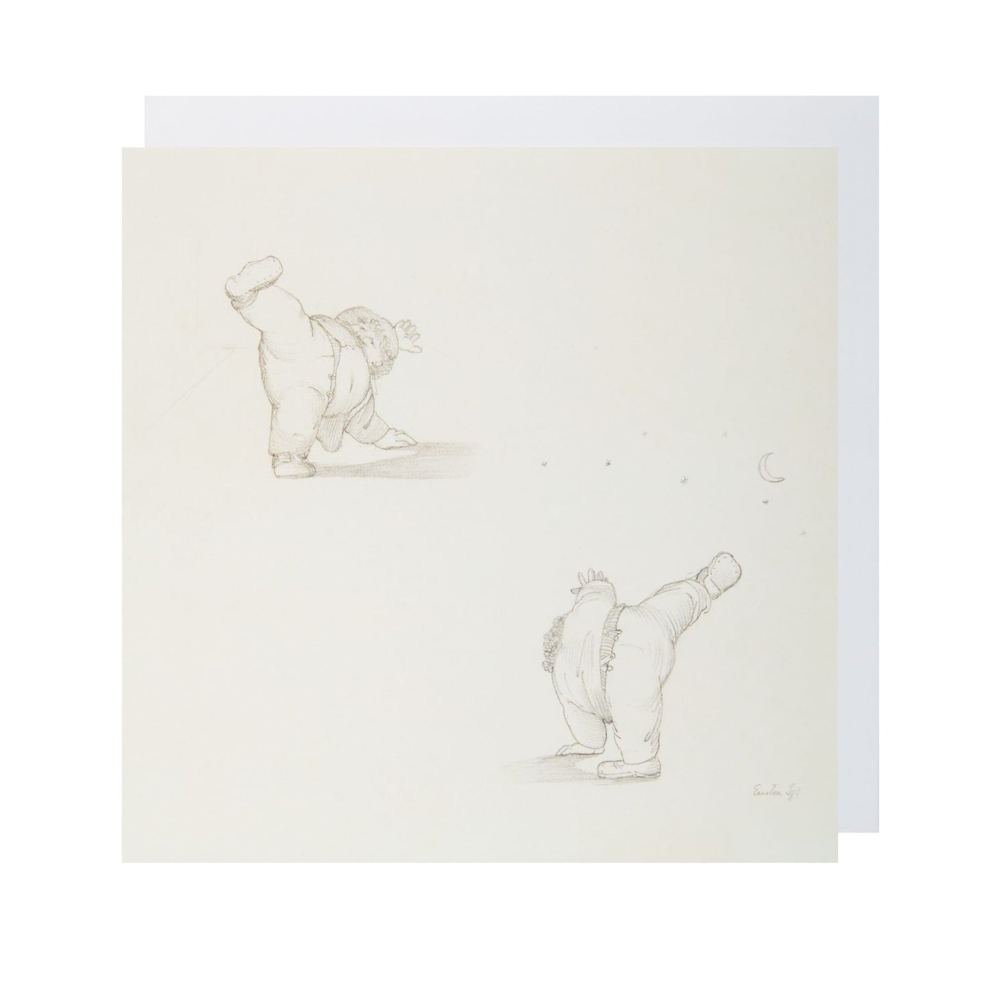 William Morris Performing a Cartwheel - Greeting card