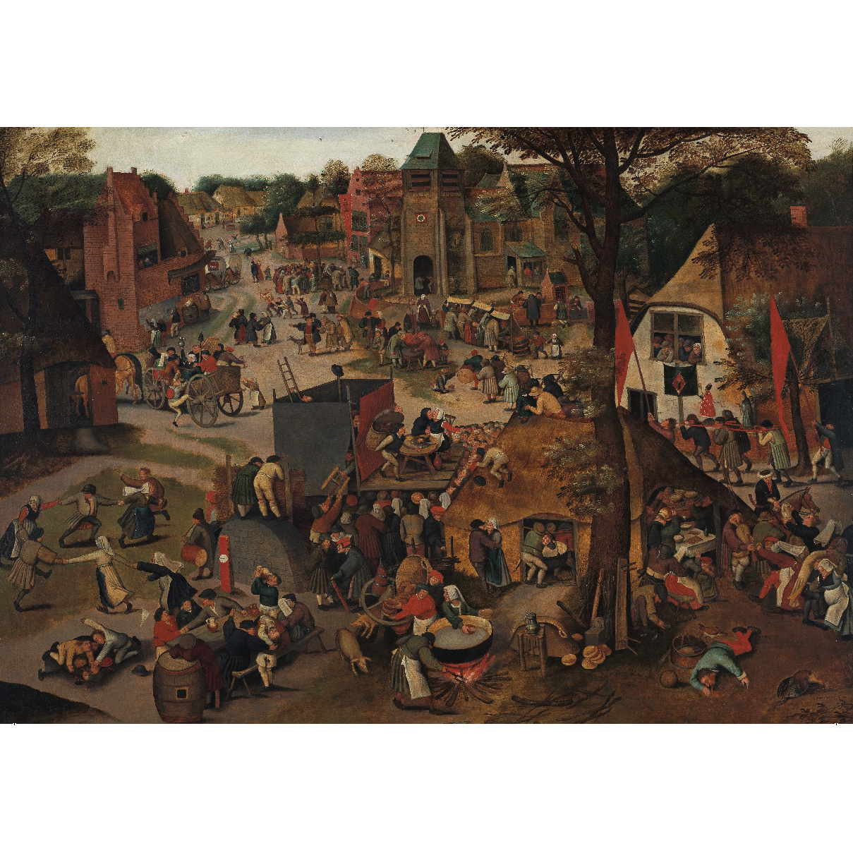 A Village Festival - Greeting card