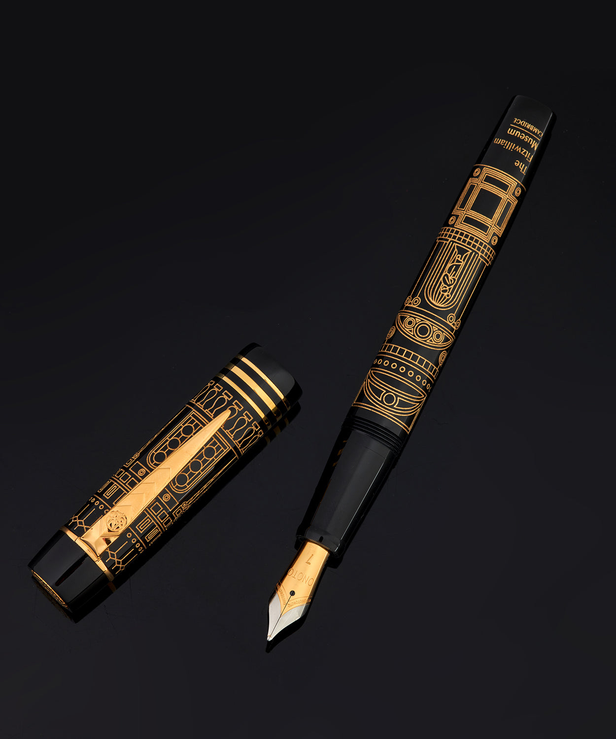 Fitzwilliam Museum pen, black and gold.