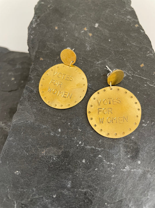 Earrings votes for women