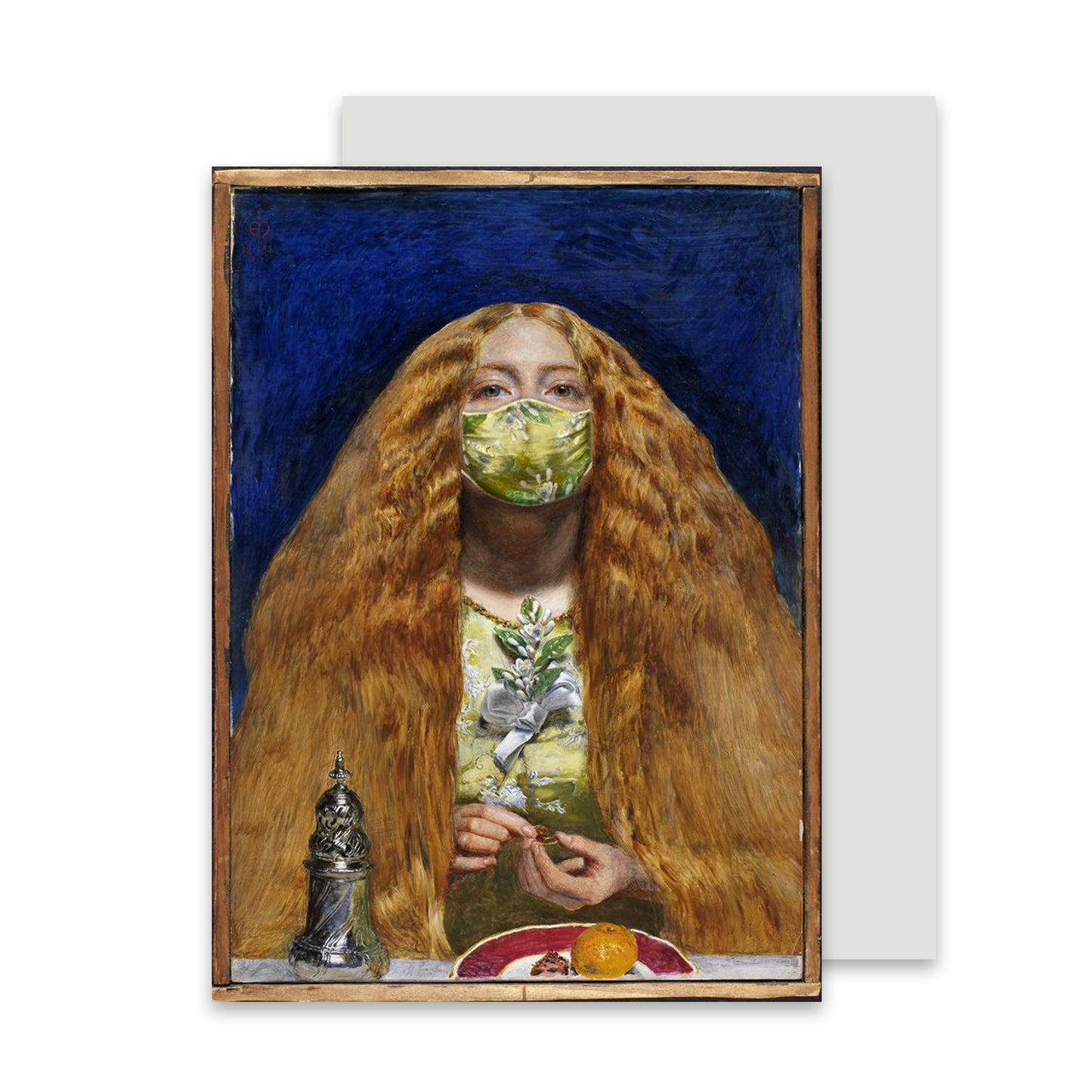 Fitzwilliam Masked Masterpieces: The Bridesmaid - Greetings card