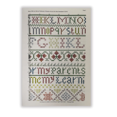 Mary Wills - Sampler pattern book
