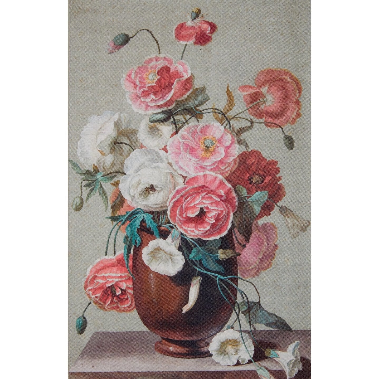 Notecard - Poppies by Antoine Berjon. From the Broughton Collection of the Fitzwilliam Museum, brought to you by CuratingCambridge.co.uk
