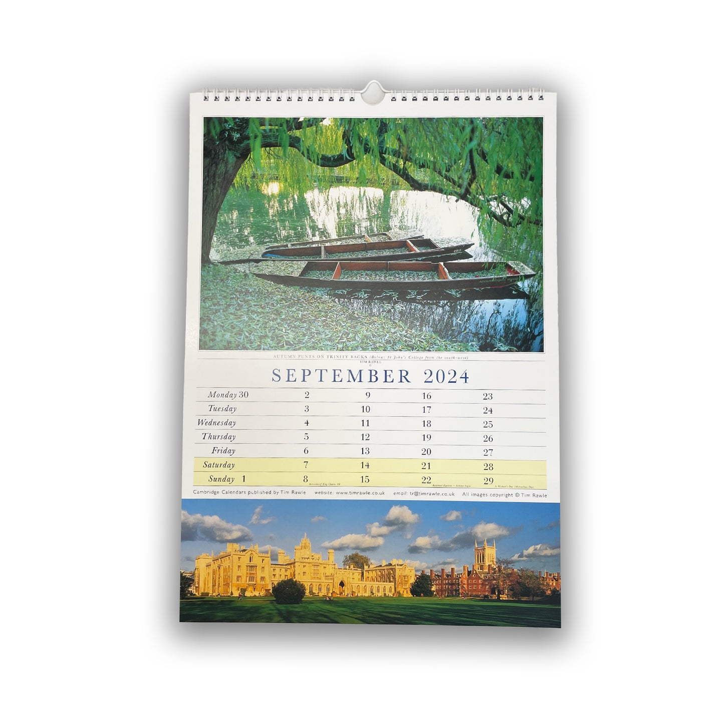 2024 Calendar Cambridge - Large