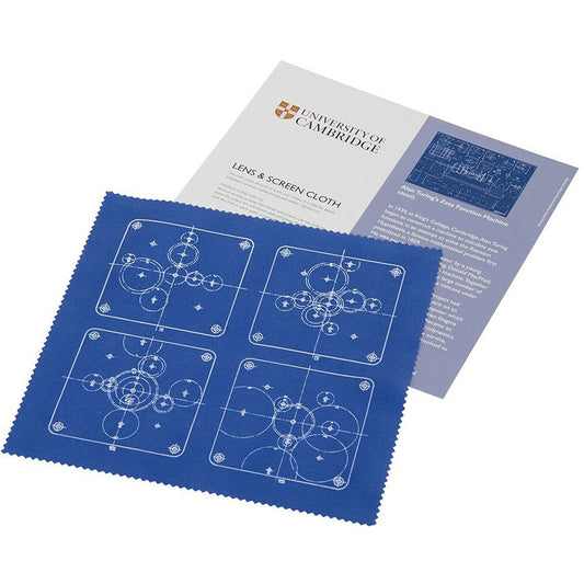 Lens and screen cloth - Alan Turing's zeta function machine blueprint. Brought to you by CuratingCambridge.co.uk