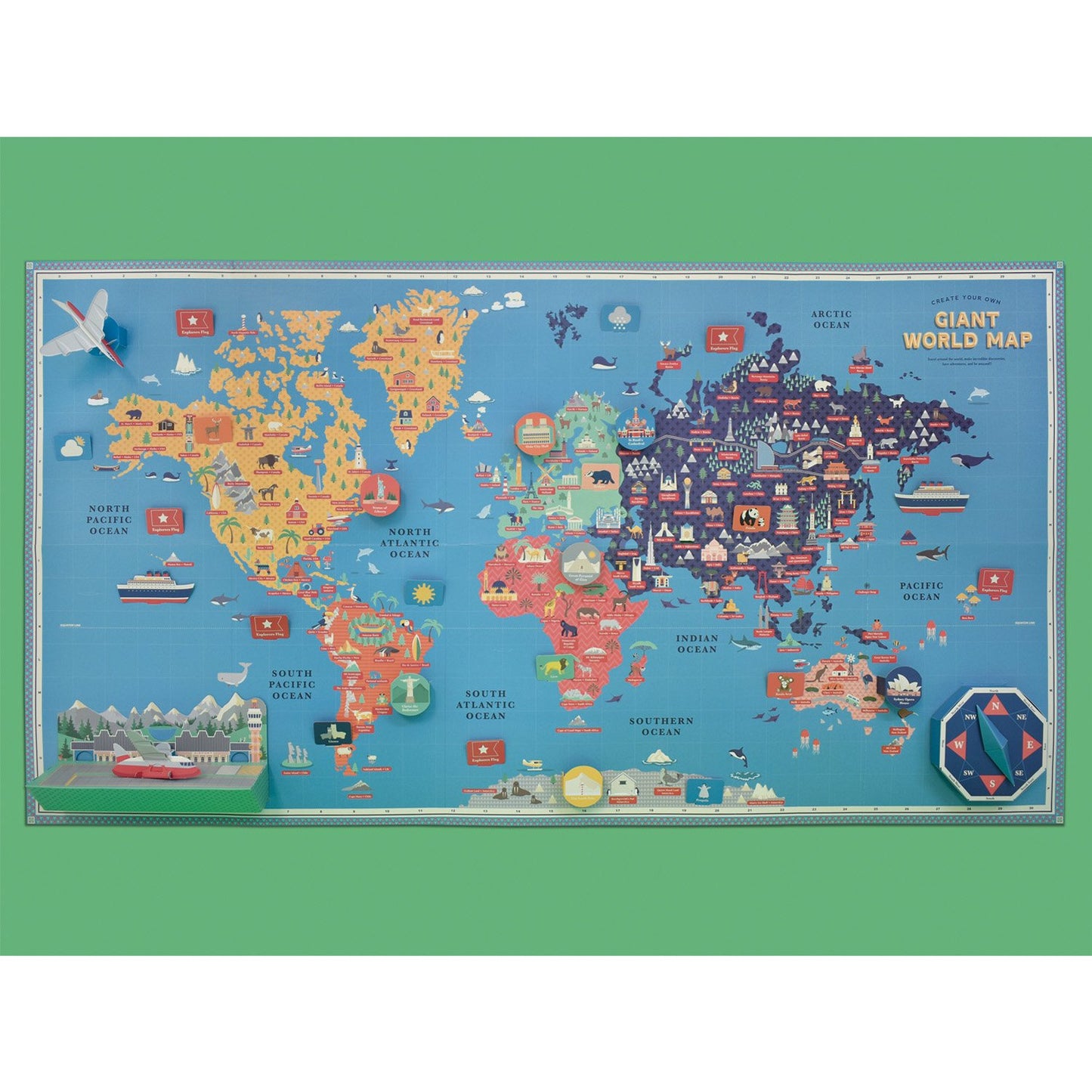 Create Your Own Giant World Map - Activity pack