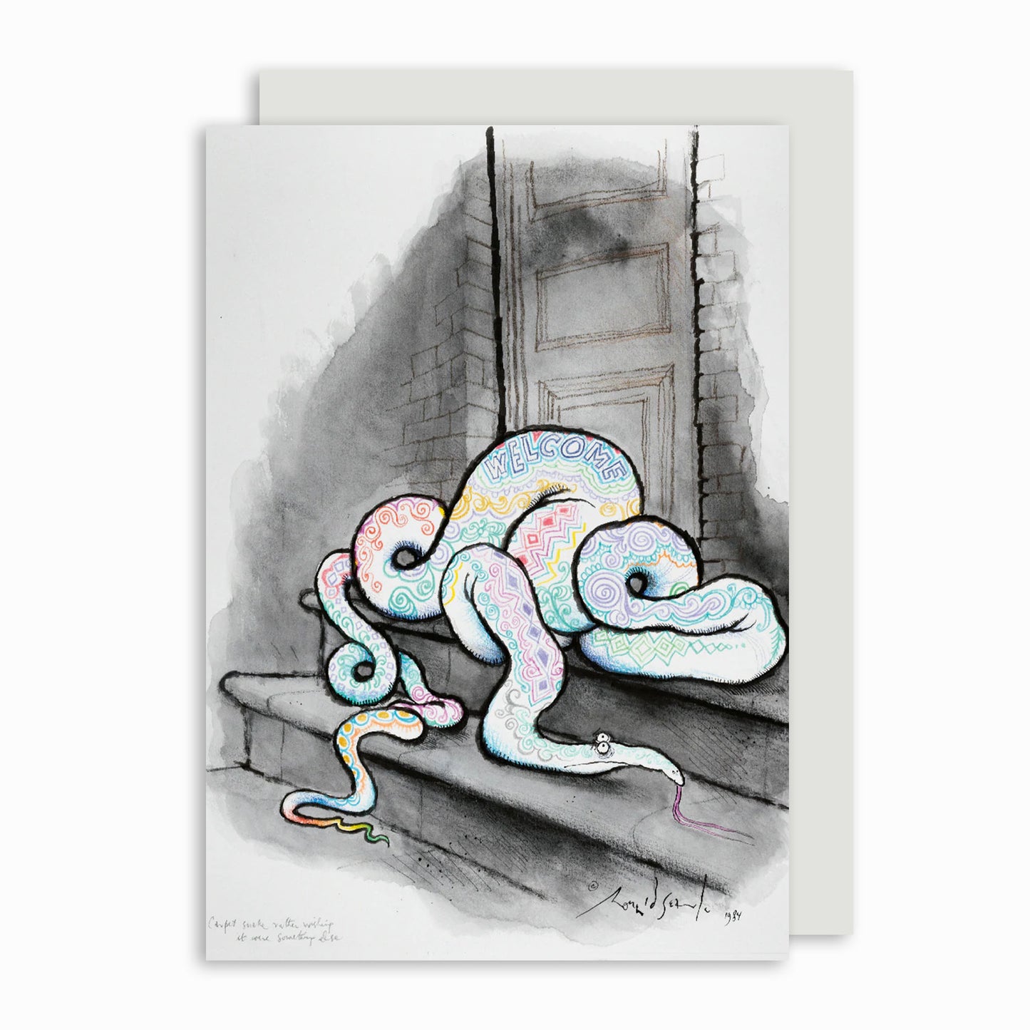 Carpet Snake - Greeting card
