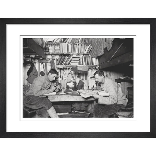 Griffith Taylor and Debenham in their Cubicle - Art print