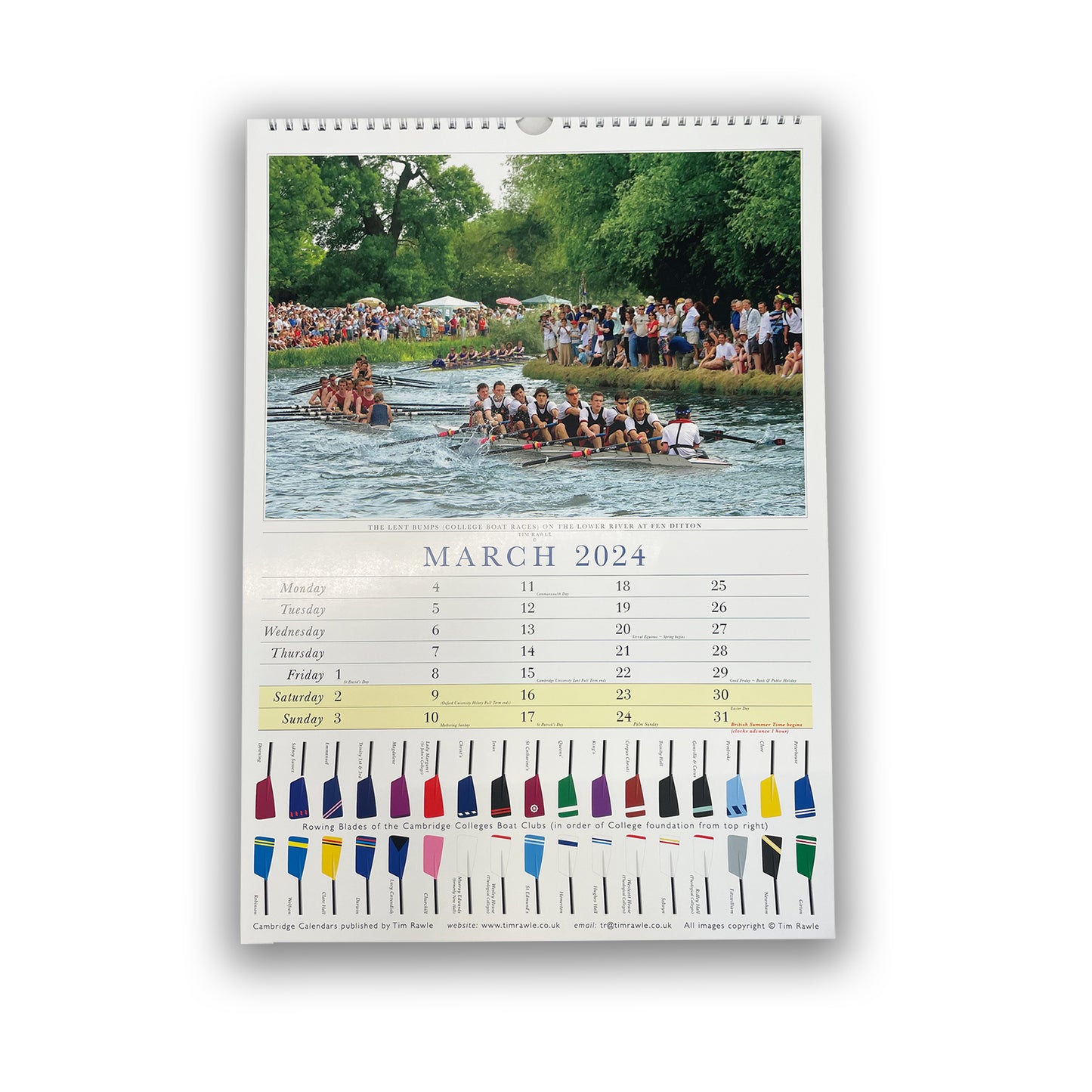 2024 Calendar Cambridge - Large