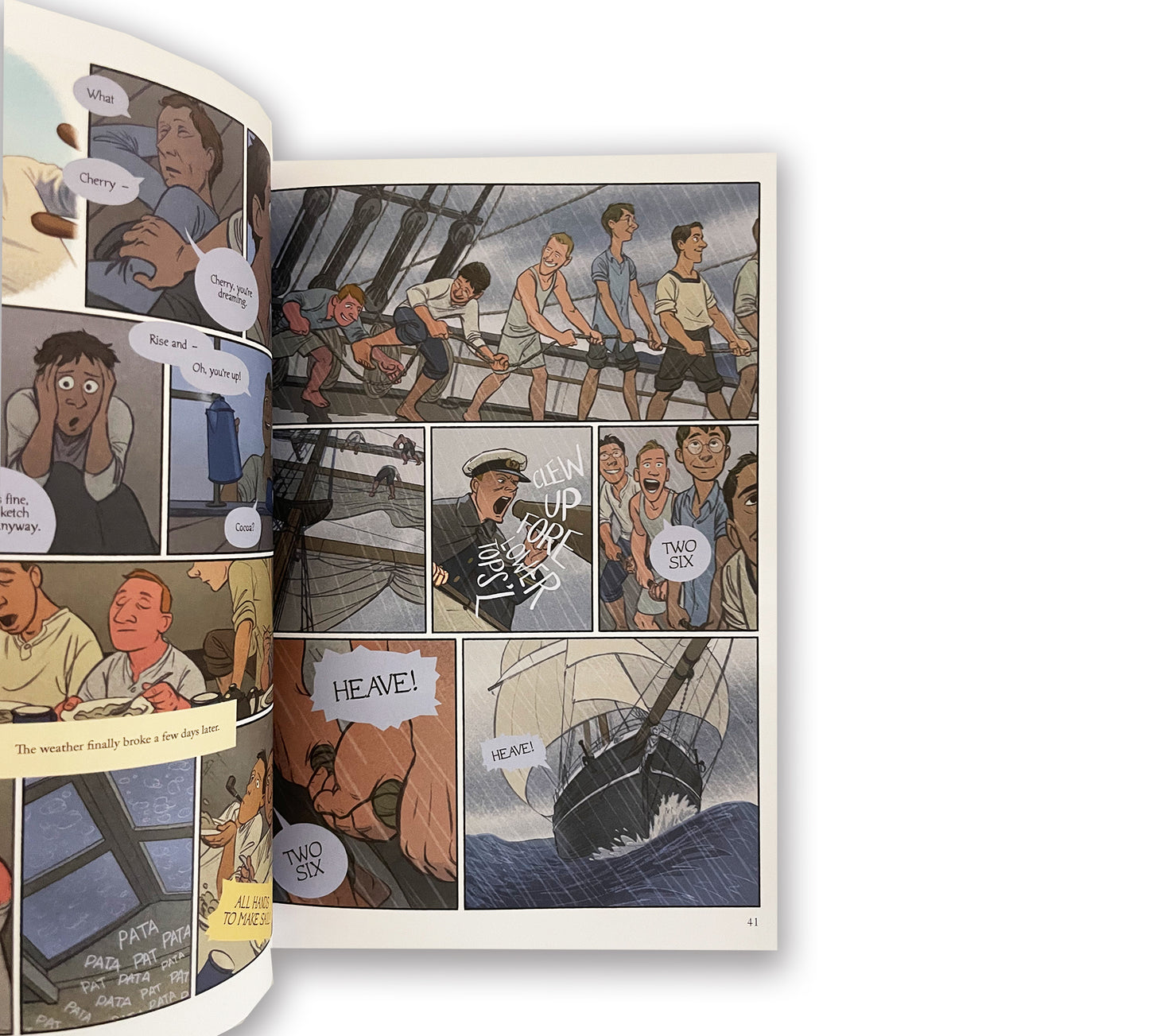 Images from comic book novel