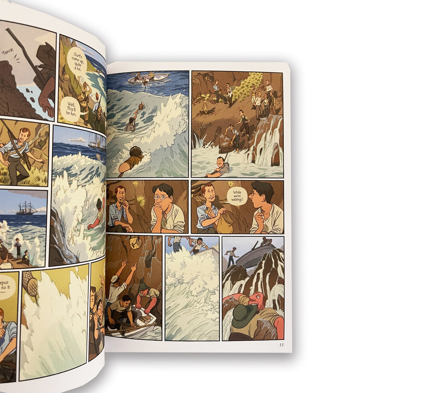 pages from comic book novel