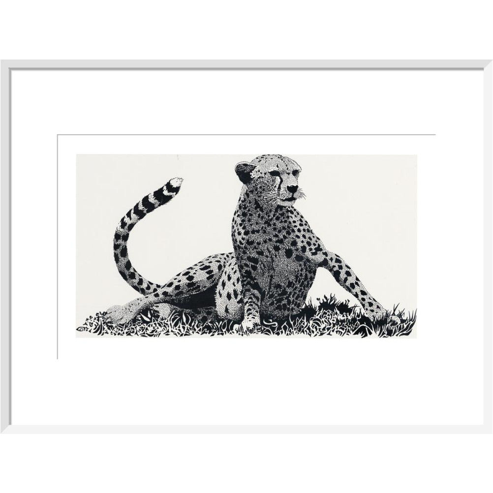 Cheetah Rising - art print