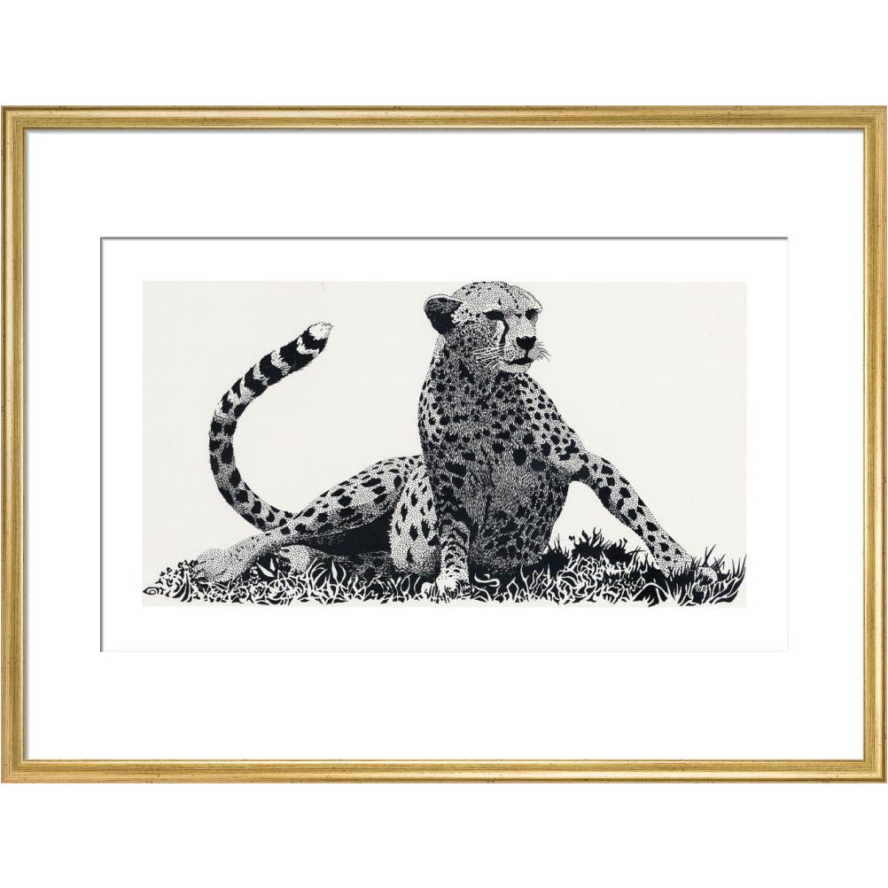 Cheetah Rising - art print