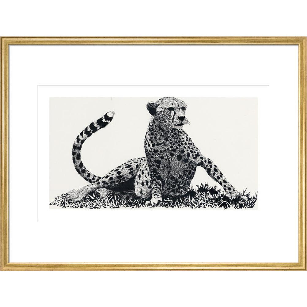 Cheetah Rising - art print