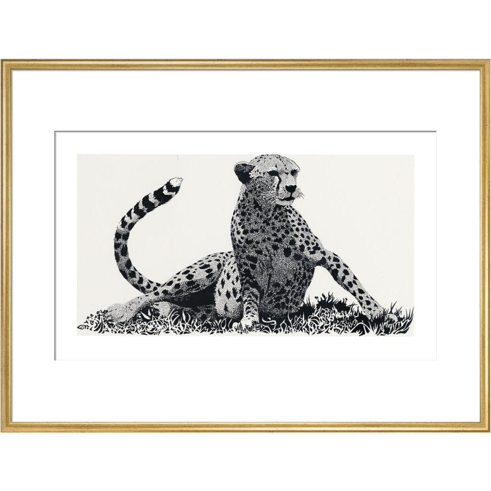 Cheetah Rising - art print