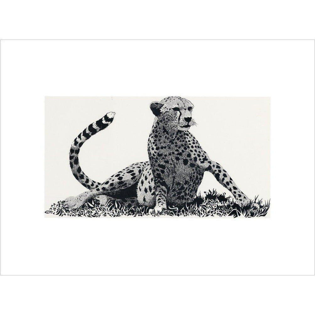 Cheetah Rising - art print