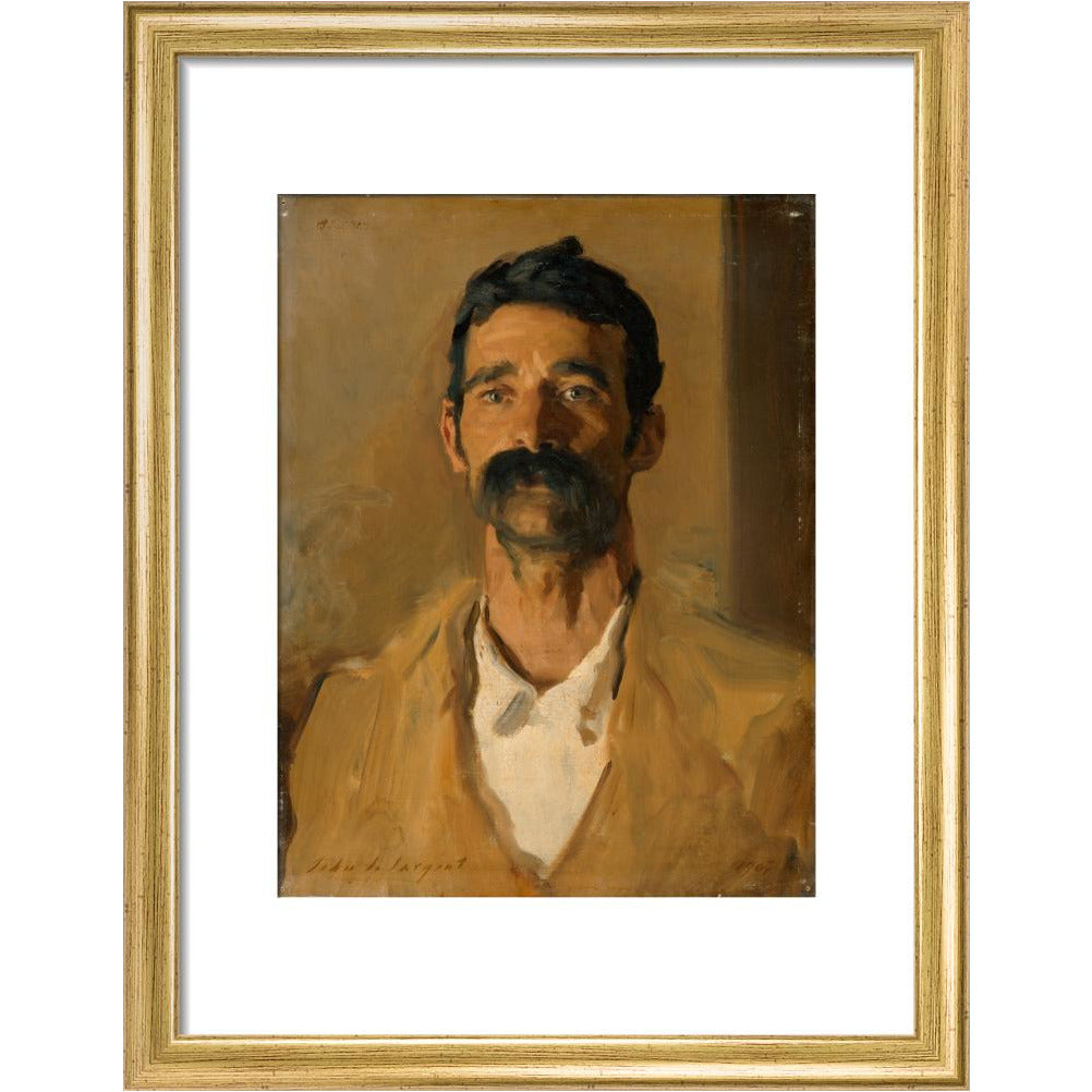 Study of a Sicilian Peasant - art print