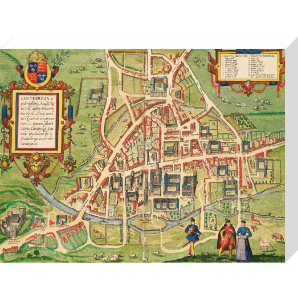 Map of Cambridge 1575 - Art print