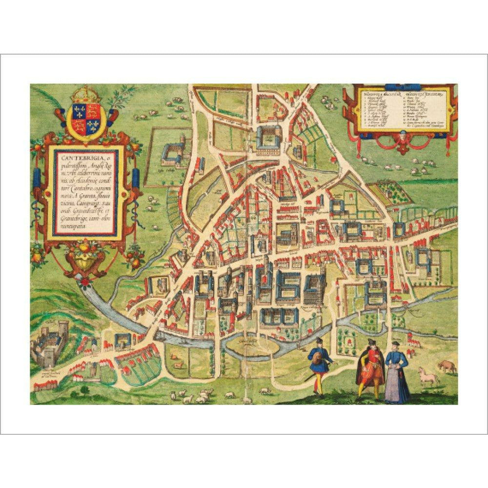 Map of Cambridge 1575 - Art print