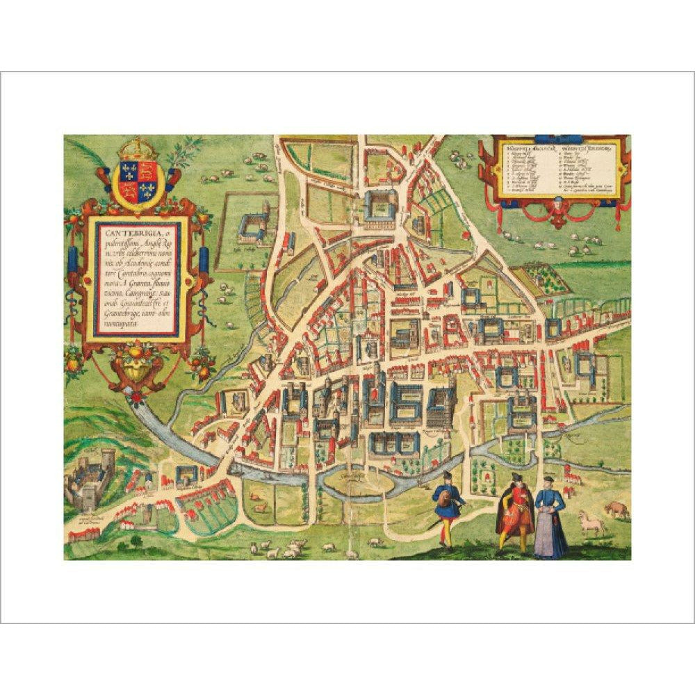 Map of Cambridge 1575 - Art print