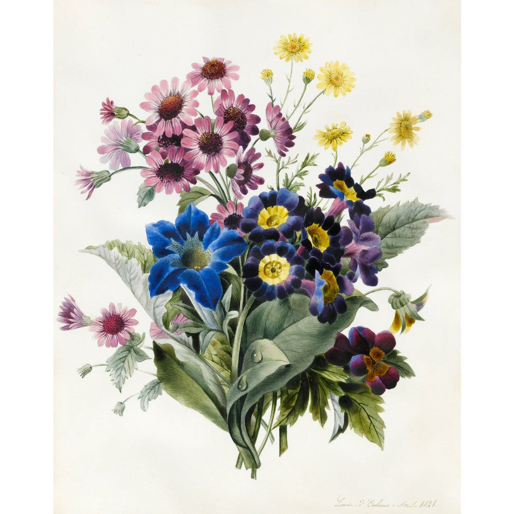 Mixed Flowers - Art print