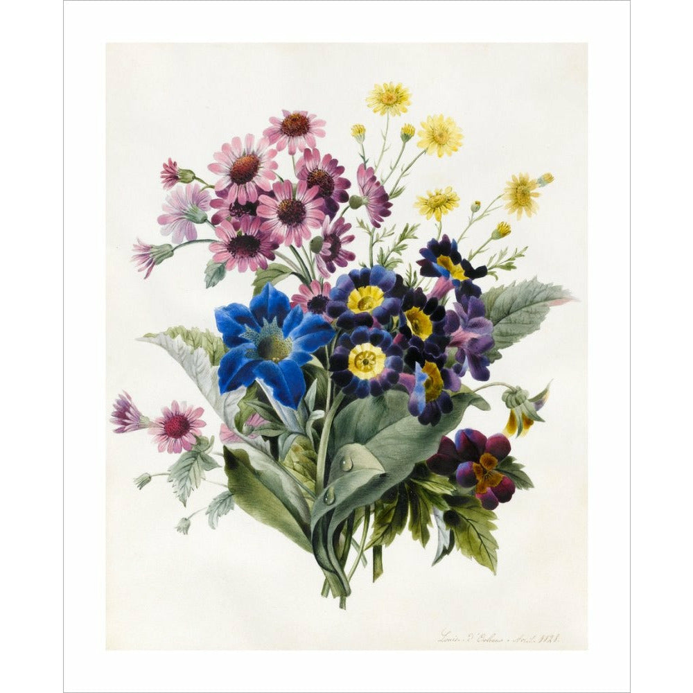 Mixed Flowers - Art print