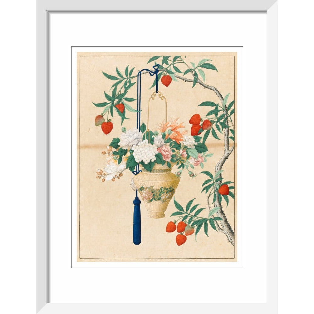 Flowers in a Lantern - Art print