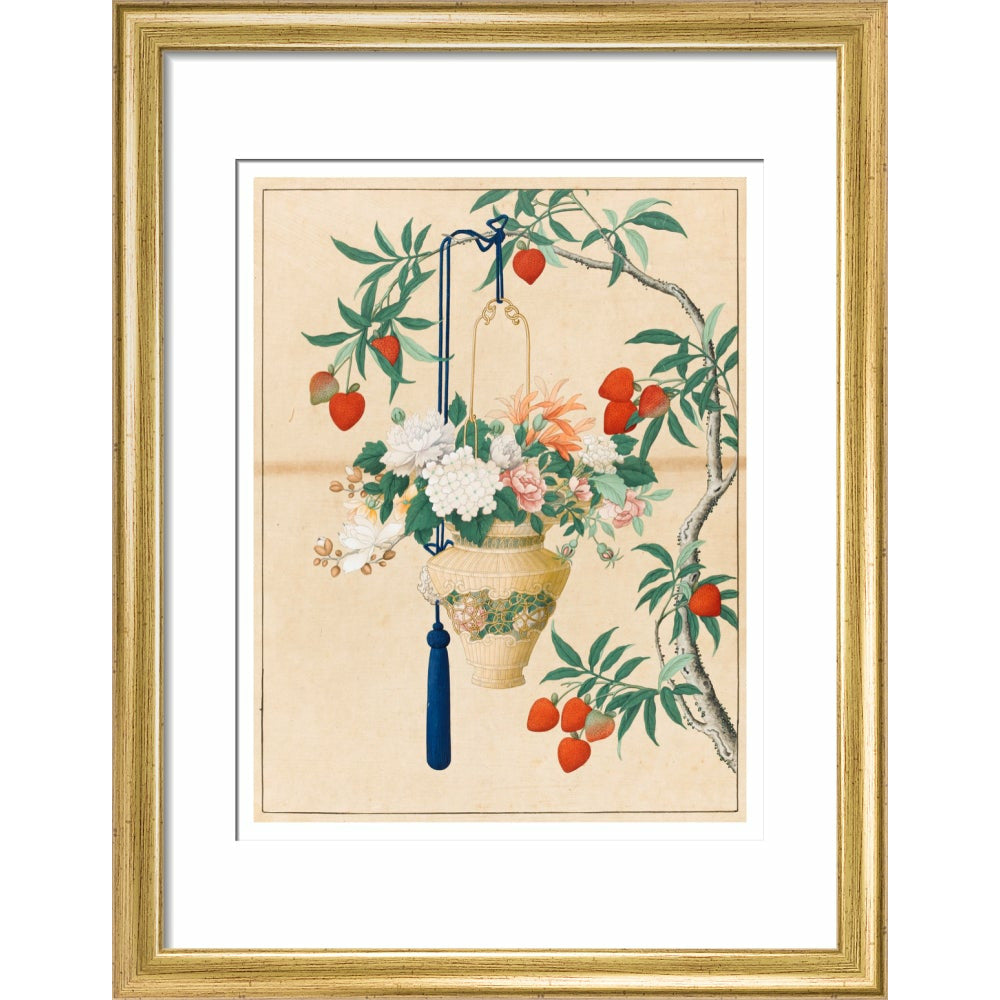Flowers in a Lantern - Art print