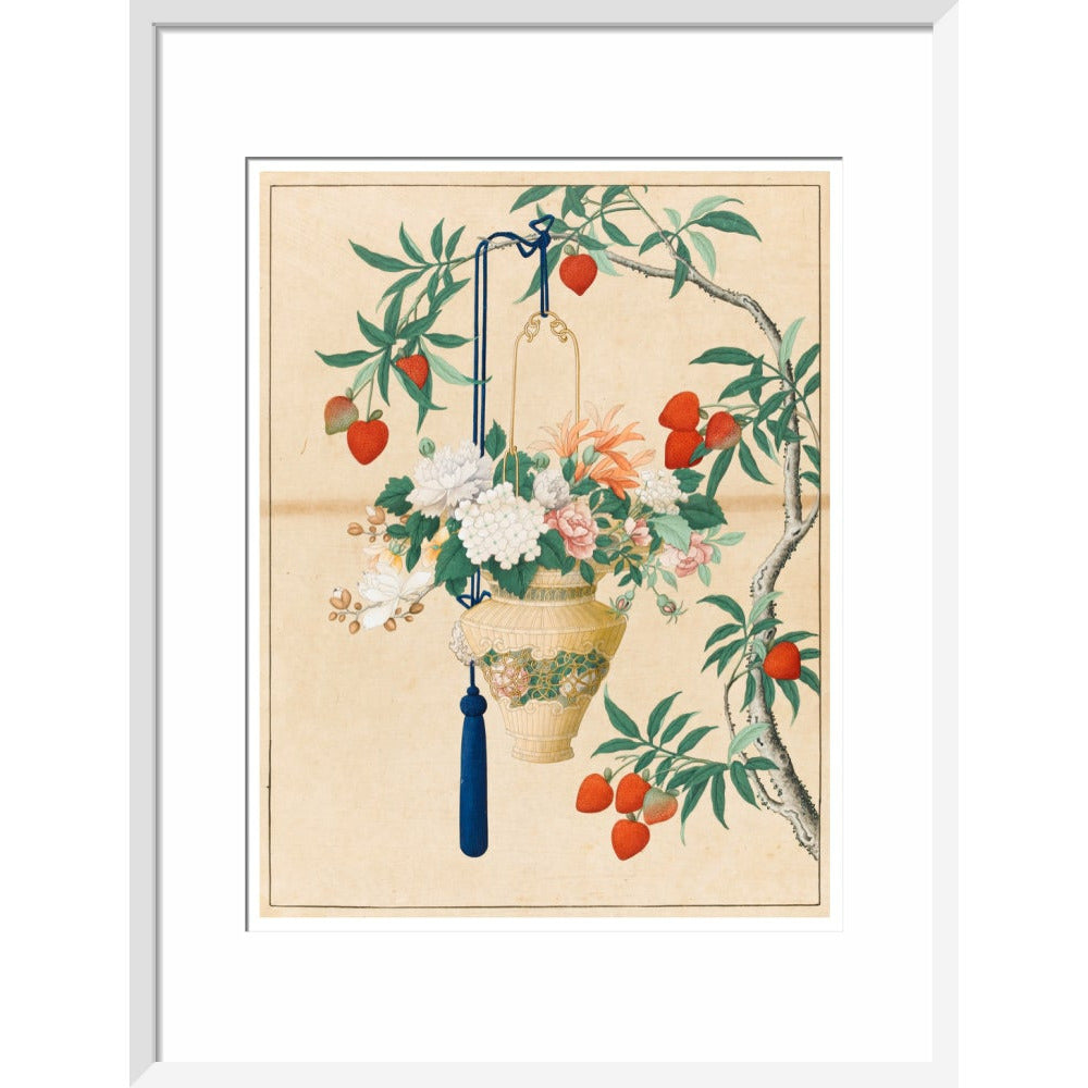 Flowers in a Lantern - Art print