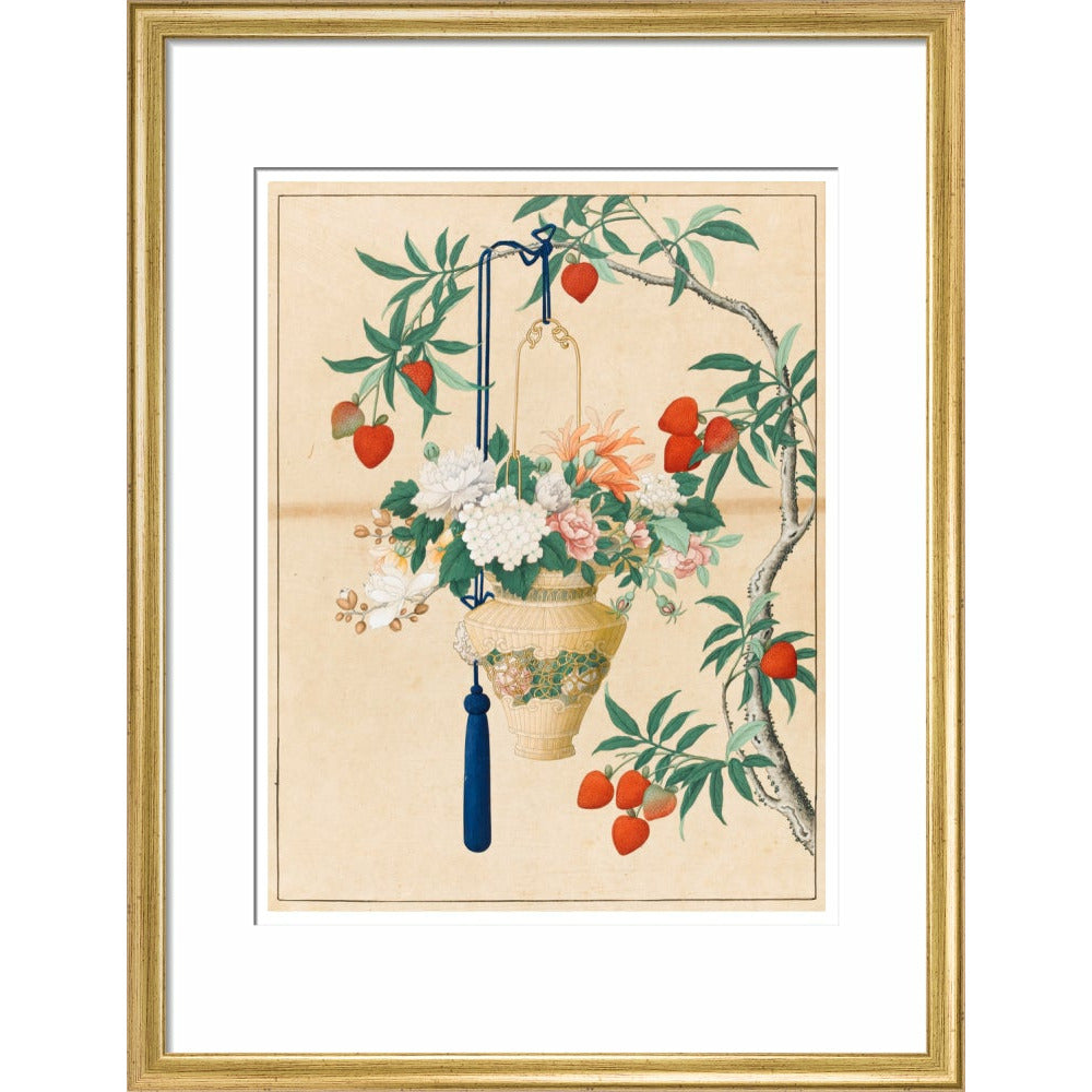 Flowers in a Lantern - Art print