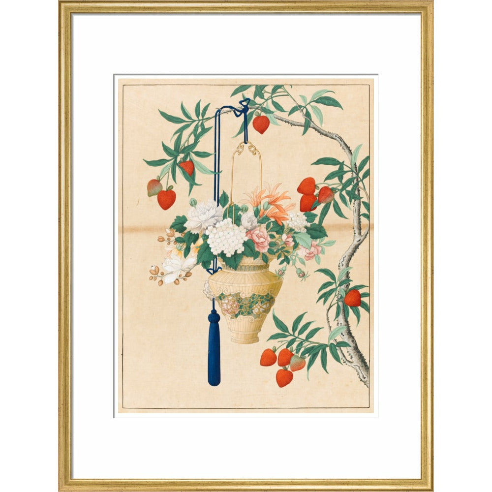 Flowers in a Lantern - Art print