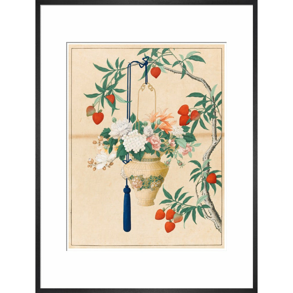 Flowers in a Lantern - Art print