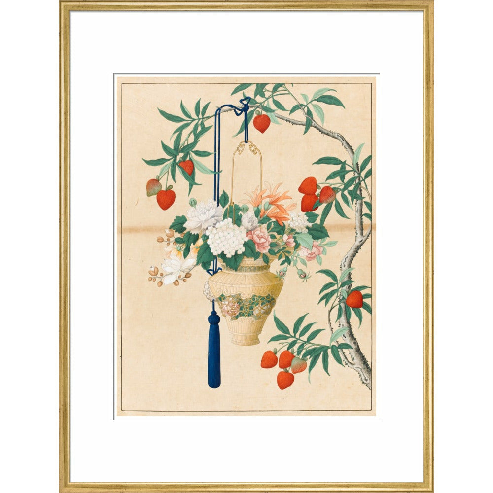 Flowers in a Lantern - Art print