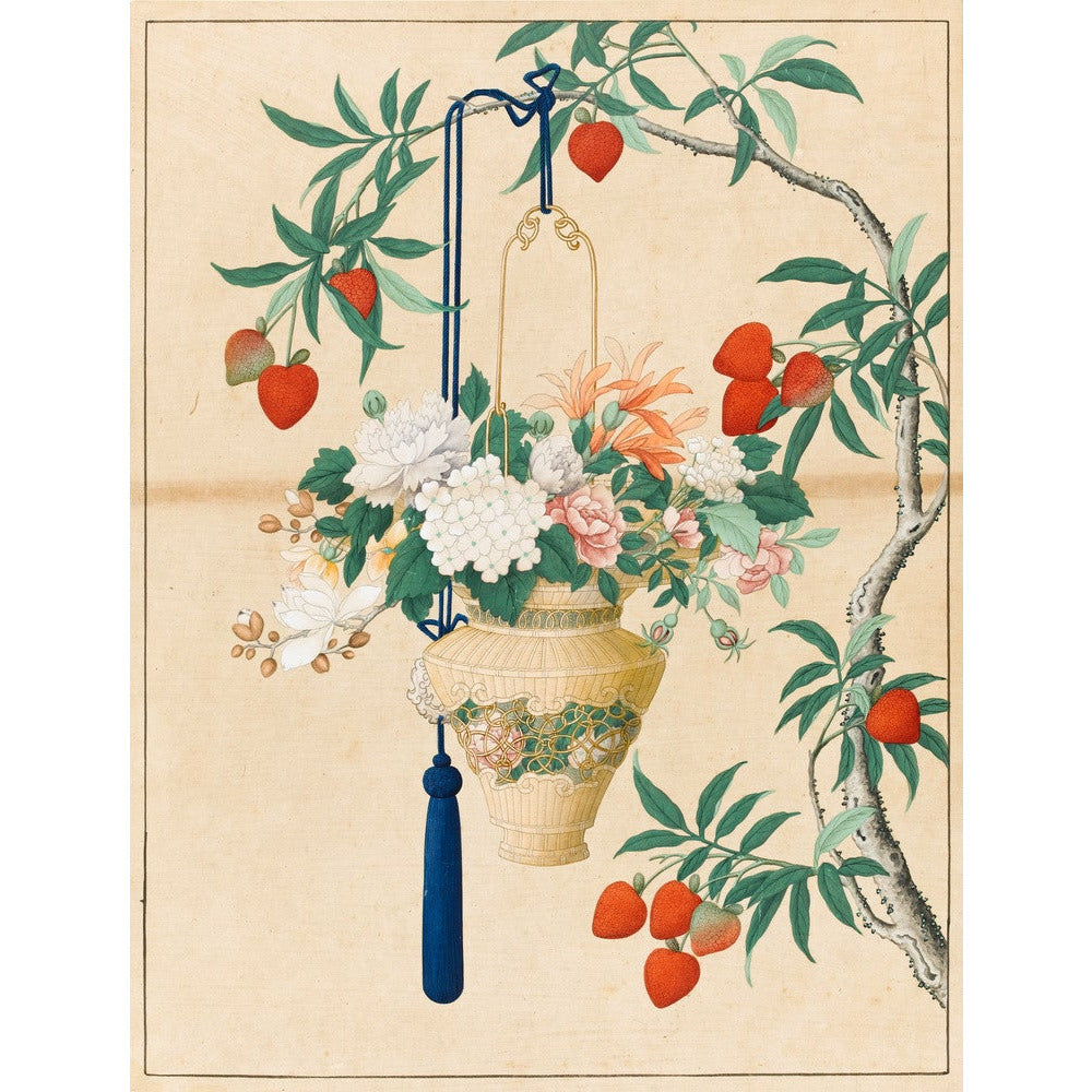 Flowers in a Lantern - Art print