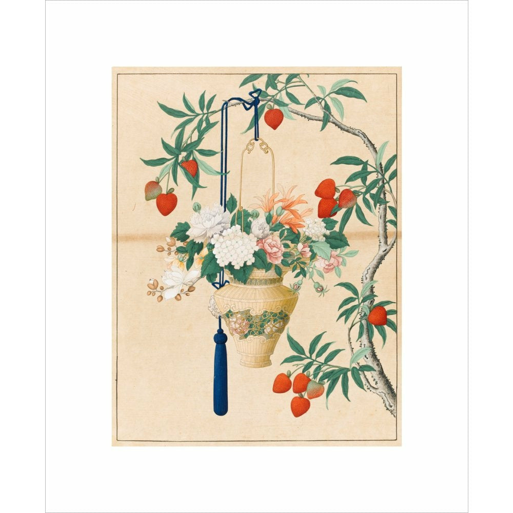 Flowers in a Lantern - Art print