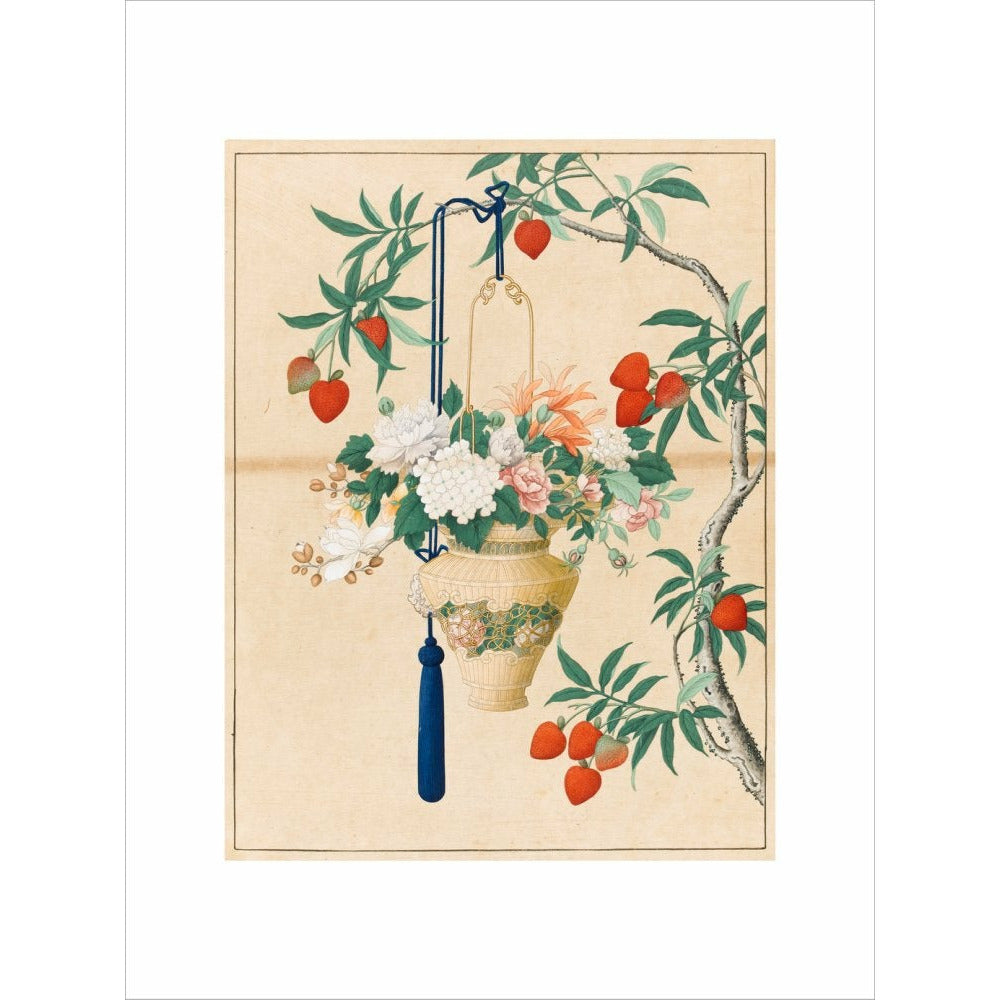 Flowers in a Lantern - Art print