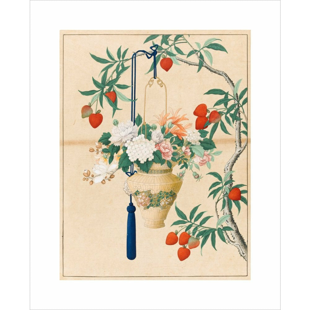 Flowers in a Lantern - Art print