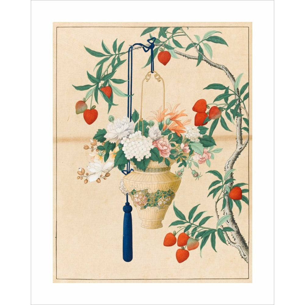 Flowers in a Lantern - Art print