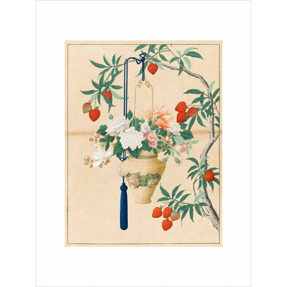 Flowers in a Lantern - Art print